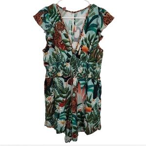 Farm Rio Tropical Jumpsuit Sz L EUC
